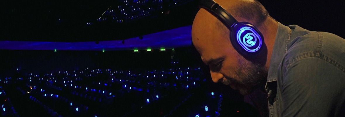 Saviano x audible Audible Live Podcast with Roberto Saviano and Silentsystem wireless headphones
