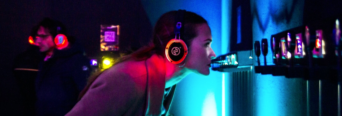 Bright Festival Silentsystem Bright Festival Florence - audiovisual installations with Silentsystem wireless headphones