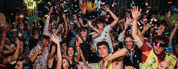 Silent disco and silent party