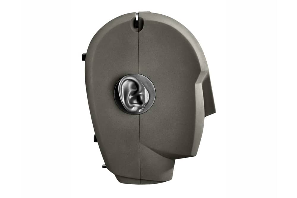 Neumann KU 100 binaural microphone, side view