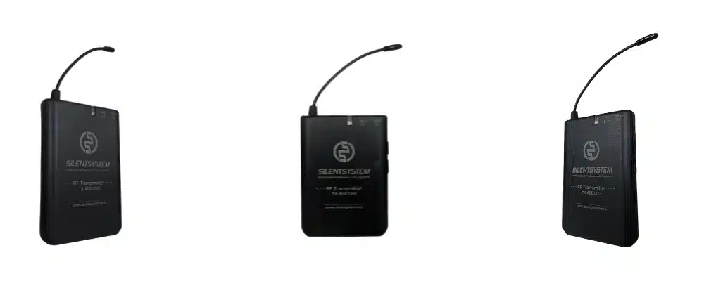 trasmettitore-tx-450-marchi-brevetti Registered design of the Silentsystem TX-450 RF wireless transmitter